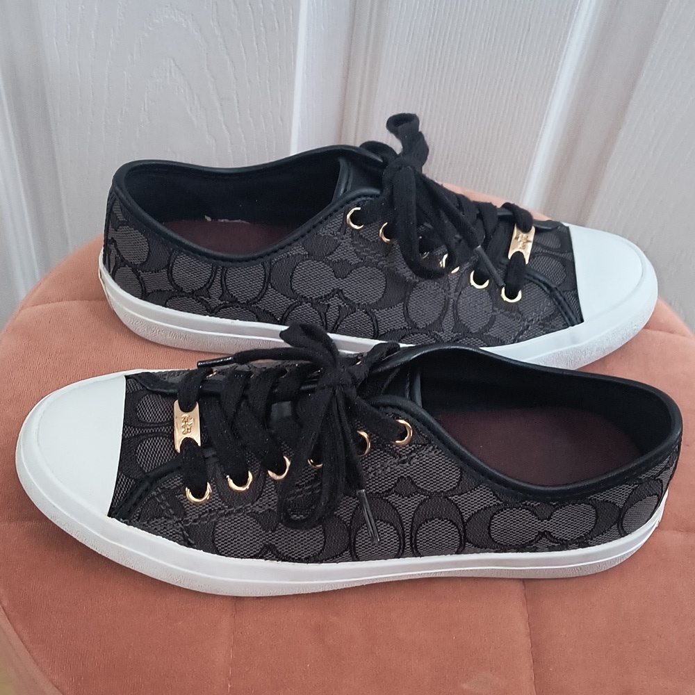 COACH Empire Low Top Logo Sneakers Size 7.5 - Picture 4 of 8